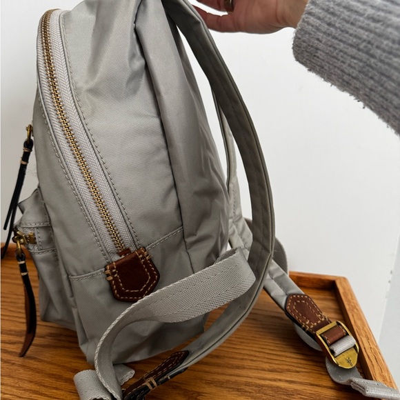 Frye Gray Backpack with Brown Accents - Picture 8 of 9